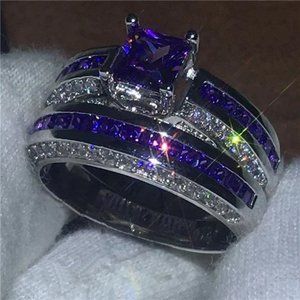 925 Sterling Silver & Zircon Ring